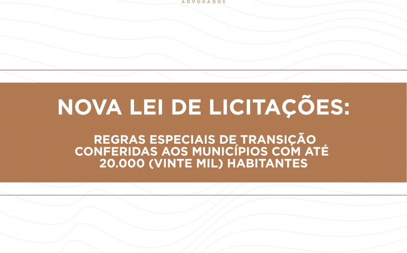 NOVA LEI DE LICITAÇÕES